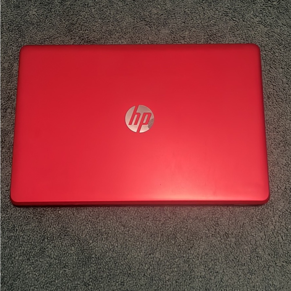 Red HP Laptop